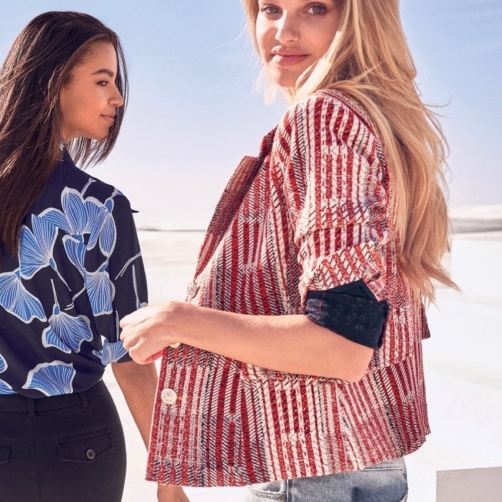 Cabi | Red Patchwork Blazer Jacket Style 6028 - image 3